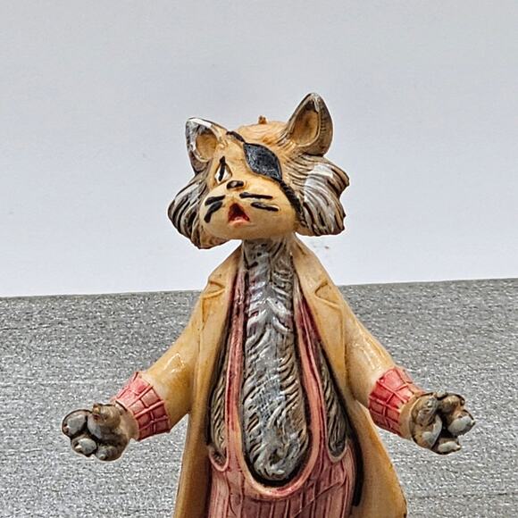Vintage Hand-painted Fontanini Depose Italy Pirate Cat Figurine Collectible - Picture 9 of 10